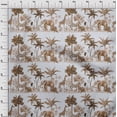 thumbnail image 4 of oneOone Viscose Chiffon Olive Green Fabric Tropical Sewing Craft Projects Fabric Prints By Yard 42 Inch Wide, 4 of 4