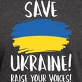 thumbnail image 3 of CafePress - Save Ukraine Raise Your Voices Dark T Shirt - Men's Classic Graphic Cotton T-Shirt, 3 of 4
