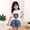 White, variant on Pretxorve Kids Girls Outfit Set Summer Heart Short Sleeve Top with Denim Look Shorts 2 Piece Outfits 0-5Y
