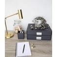 thumbnail image 6 of Bigso Birger 2-Drawer Fiberboard Label Frame Document Box | Dark Grey, 6 of 9