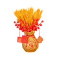 thumbnail image 4 of Adorno decorativo con forma de jarrón con forma de cuenco del tesoro del Feng Shui para Año Nuevo chino, diseño floral creativo Estilo C, 4 of 9