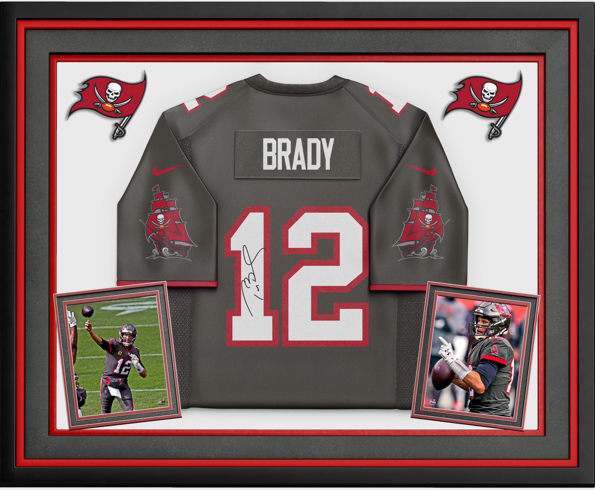 Tom Brady Tampa Bay Buccaneers Deluxe Framed Autographed Pewter Game Jersey - Fanatics Authentic Certified - Walmart.com