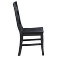 thumbnail image 3 of Pemberly Row Modern Wood Ladder Back Dining Side Chair in Black (Set of 2), 3 of 12