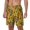 White, variant on Dancing African Women pattern Mens Swim Trunks with Compression Liner Stretch Beach Shorts Quick Dry with Zipper Pockets No-Chafing Board Shorts-Small