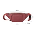 thumbnail image 3 of Crossbody Running Pack With Adjust Running Belts & 2-zipper Pockets For Women＆Men, Workout Travelling Jogging Cycling Hiking Waist Pack, 3 of 6