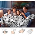 thumbnail image 5 of Soccer Blanket Super Soft Flannel Blankets and Throws Outdoor Football for Bedding Boys Girls Adults Gifts 60"x50", 5 of 6