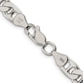 thumbnail image 3 of Sterling Silver 6.5mm Flat Anchor Chain (22 X 6.5) Made In Italy qan180-22, 3 of 5