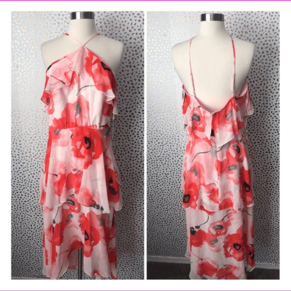 ladies poppy dress