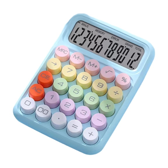 CASAFUN Ultra-thin 12 Digit Desktop Calculator with Large LCD Display and Sensitive Button,back to School Supplies for Kids,Protable Basic Calculator for Home,Office,School