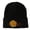 Black, variant on Happy Halloween Moon and Bats Embroidered Long Beanie - Black OSFM