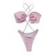 thumbnail image 2 of Yuarrent Traje de baño Sexy con tirantes para mujer, traje de baño sin mangas, Push Up para niñas, verano, ajustable, de viaje, de una pieza, rosa Traje de baño Rosa METRO Yuarrent OD031903-02, 2 of 6