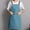 Blue, variant on Kitchen Apron Multiple Colors, Waterproof and Oil Proof Washable Dirt Resistant Apron for Baking, Cooking, and Grilling