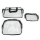 thumbnail image 3 of DEWIN 3 uds neceser diseño transparente 3 tamaños impermeable portátil Material de PVC práctico neceser transparente para viaje neceser para mujer, 3 of 5