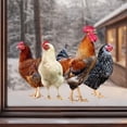 thumbnail image 2 of Roosters Hens Wall Stickers Stick Wall Decals for Kitchen Pantry Playroom Farmhouse Wall Decoration, Chicken Wall Art Stickers 11.6x9.4 Inch for Home Indoor DIY Window Fridge Door Decor, 2 of 9