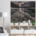 thumbnail image 3 of Design Art - Lac de Montagne Glacé Noir avec Neige, 3 of 5