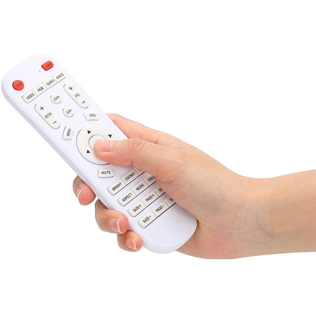 Jinsinto Replacement Remote Control for All Types of Projectors, Universal Projector Remote Control, White