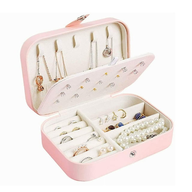 Joyero de viaje, joyero de doble capa, joyero de viaje, regalo para mujer Vhermosa WMSS-232-1