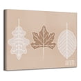 thumbnail image 2 of Crafted Creations Brown and Beige Minimal leaves Canvas Thanksgiving Wall Art Decor 30" x 40", 2 of 2