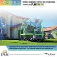 thumbnail image 4 of Spark 8-Foot Trampoline, with Safety Enclosure, Green, 4 of 6