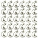 thumbnail image 1 of Uxcell 100Pcs Aleación de Pendientes de Bisel Abierto, Colgante de Marco Hueco de Luna y Estrella, Bronce Antiguo, 1 of 6