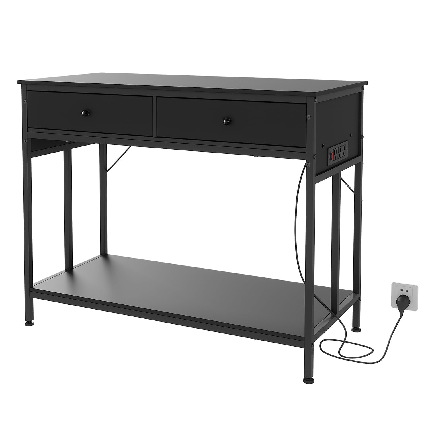 40-50 Gallon Aquarium Stand with Storage Heavy Duty Metal Fish Tank Stand for 40 Gallon Breeder 39.4 x 18.9 Reptile Stand with Drawers Dual Tank Stand for Terrarium & Fish Tank Only Table