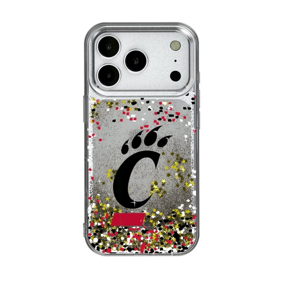 Cincinnati Bearcats iPhone Glitter Confetti Design Case