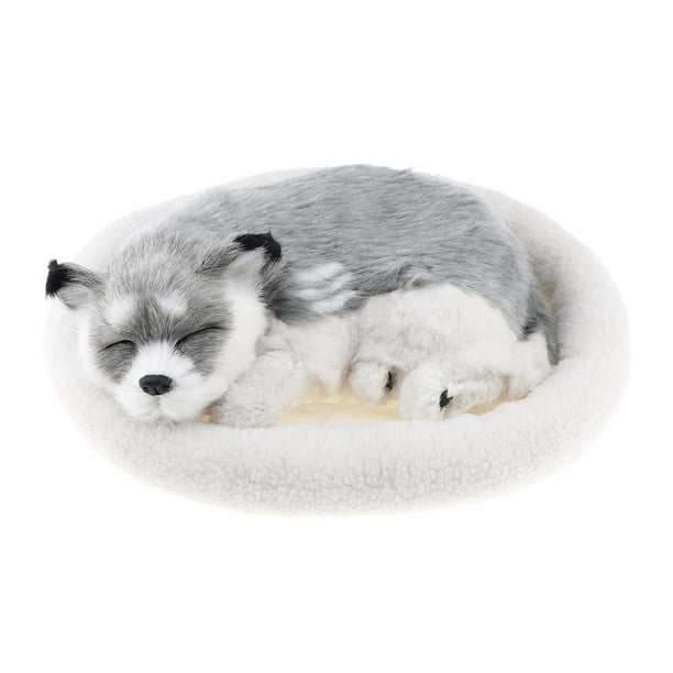 Perro de Simulación Zulema Adorno de animales con cojín Simulación de peluche de juguete de peluche