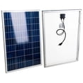 thumbnail image 2 of KMG 100 Watts 12 Volts Polycrystalline Solar Panel + Charge Controller Combo - Fast Charging, High Efficiency, and Long Lasting - Perfect for Off-Grid Applications, Motorhomes, Vans, Boats, Tiny Homes, 2 of 8