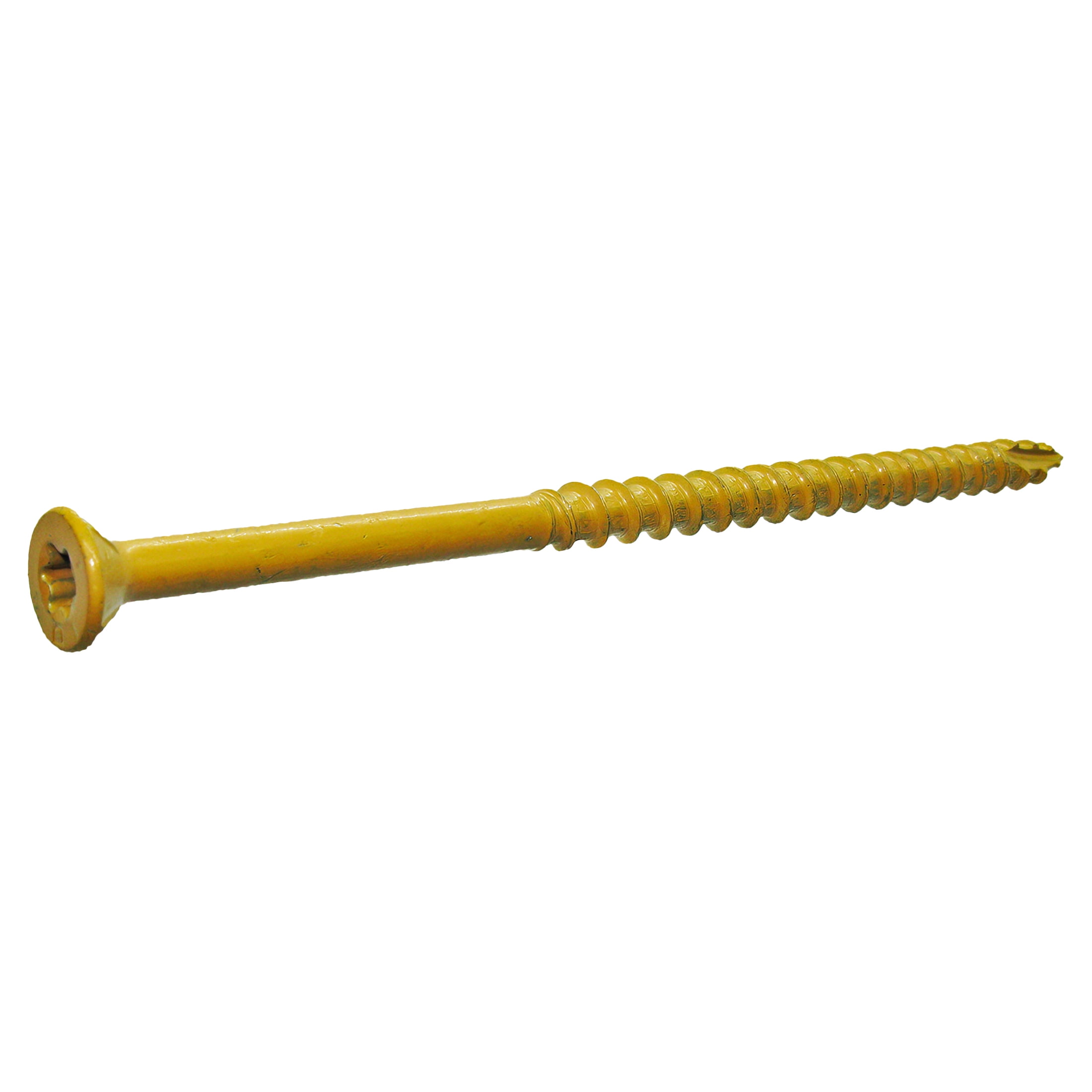 (2 pack) Grip-Rite PrimeGuard Plus #10 x 4 in. Tan Wood to Wood Deck Screw 1lb.