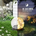 thumbnail image 3 of Waitmin Solar Lights Outdoor Garden Decorative (2 Pack), Cracked Glass, Waterproof Globe Ball for Outside, Yard Pathway Patio Lawn Decor, 3 of 8