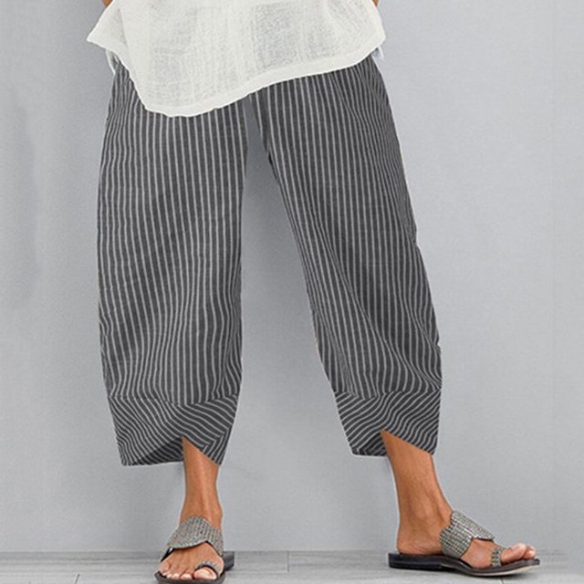 WILLBEST Pantalones Casuales de Mujer con Elástico Ancho y Estampado Floral para Mayor Comodidad y Estilo Diario Chica