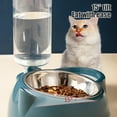 thumbnail image 4 of Ke1Clo Cat Food and Water Bowl Set, Raised Cat Bowls for Indoor Cats, Pet Water and Food Bowl Set for Kitten, Puppies, Small or Medium Size Dogs Cats, 4 of 6