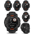 thumbnail image 4 of Garmin Instinct 3 Solar 45 mm, Rugged Outdoor GPS Smartwatch, Metal-Reinforced Bezel, Built-in Flashlight, Up to 28 Days of Battery Life, Black with Black Band with Wearable4U Bundle, 4 of 5