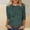Army Green, variant on Qulqfy Womens Tops Fall Tie Dye Cotton Plus Size 3/4 Sleeve Raglan Scoop Neck Dressy Casual Army Green Outfits L