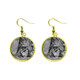 thumbnail image 1 of Material industrial la fotografia de modelaje Ear Dangle Golden Drop Earring Jewelry Mujer Unbranded M, 1 of 3