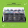 thumbnail image 3 of Doodle Hog Premium Watercolor Pens Blendable Markers, Real Brush Tip, Water Colors, 48 count Box, 3 of 6