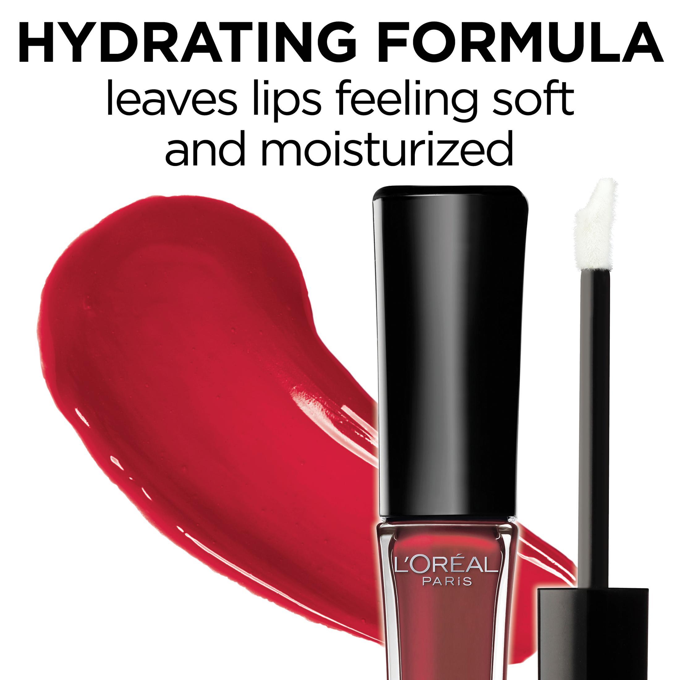 L'Oreal Paris Infallible 8 Hour Pro Hydrating Lip Gloss, Sangria - image 4 of 5
