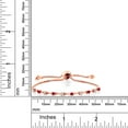 thumbnail image 3 of Gem Stone King 0.55 Ct White Created Sapphire Red Created Ruby 18K Rose Gold Plated Silver Bracelet for Women, 3 of 3