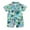 Blue, variant on Baby Outfits Boy Hawaiian Style Coconut Tree Print Toddler Kids Boys'summer Beach Button Down Shirt and Shorts Set Baby Outfits White 6 Months-12 Months