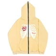 thumbnail image 5 of Sudadera con esternón oscura Y2K europea y americana, sudaderas con capucha para hombres y mujeres, pareja gótica, sudadera con cremallera larga de gran tamaño Harajuku, 5 of 5