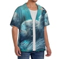 thumbnail image 2 of Sikiie Cat Underwater Fantasy Men's Cuban Shirt, Hawaiian Shirts, Business Casual Button Down Shirts, Short Sleeve Shirt-3X-Large, 2 of 5