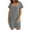 Gray, variant on Casual T Shirt Dress for Women Loose Fit Short Sleeve Pocket Dress Soft Comfy Summer Lounge Dresses