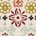 thumbnail image 2 of Safavieh Wyndham Collection WYD319A Handmade Ivory and Multi Wool Square Area Rug, 5 feet Square (5' Square), 2 of 3