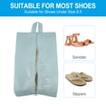 thumbnail image 4 of Uxcell Waterproof Shoes Bags, Travel Storage Bag Shoes Organizer with Zipper, 3 Pack Blue, 4 of 6
