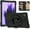 Black, variant on TOP SHE Case for Samsung Galaxy Tab S7 FE 5G (12.4", T730), Galaxy Tab S7 Plus Case (12.4 Inch, T970) - Multiple Protection Plastic/Silicone Shockproof Hard Cover with Stand /Hand Strap (Blue)