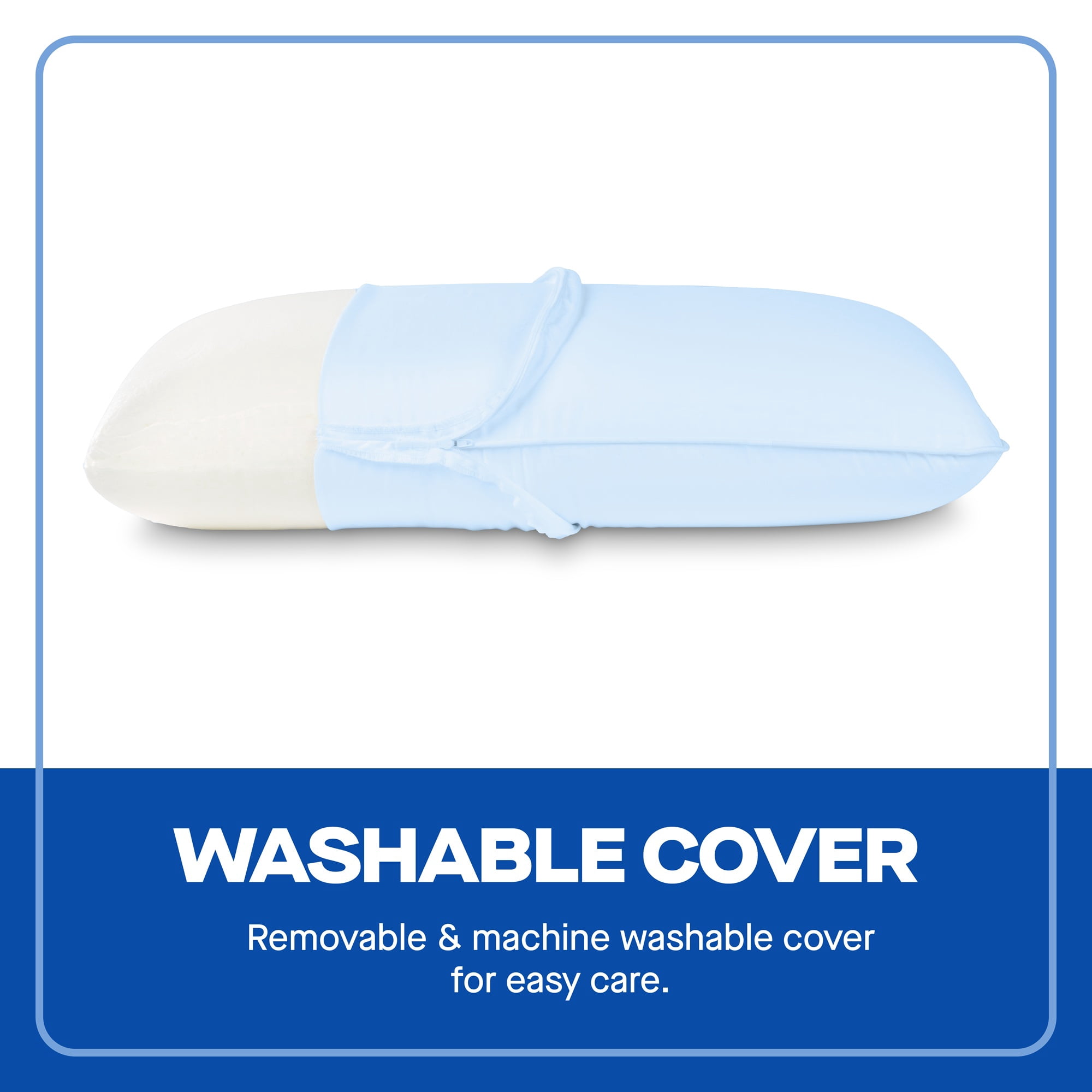 Sealy Essentials Cool-Touch Molded Memory Foam Pillow, Standard, Adult