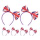 thumbnail image 1 of GOOHOCHY diademas con lazo y bandera del Reino Unido, diademas decorativas para el pelo, accesorios para festivales., 1 of 8