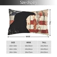 thumbnail image 2 of Yiaed Wood Grain Bald Eagle Print Brushed Microfiber Envelope Pillowcases, Standard,Envelope Closure Pillow Cases(No pillow core)-20"x30", 2 of 6