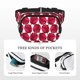 thumbnail image 5 of Fotbe Tulips Flowers Cangurera Cuadrada con Estampado de Doble Capa, Bolsa de Cintura Ajustable Mini para Hombres y Mujeres, 5 of 9