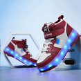 thumbnail image 1 of Double Row 4-Wheel Skates Roller Shoes with Wheels Dual-Purpose Roller Sneakers, 1 of 5